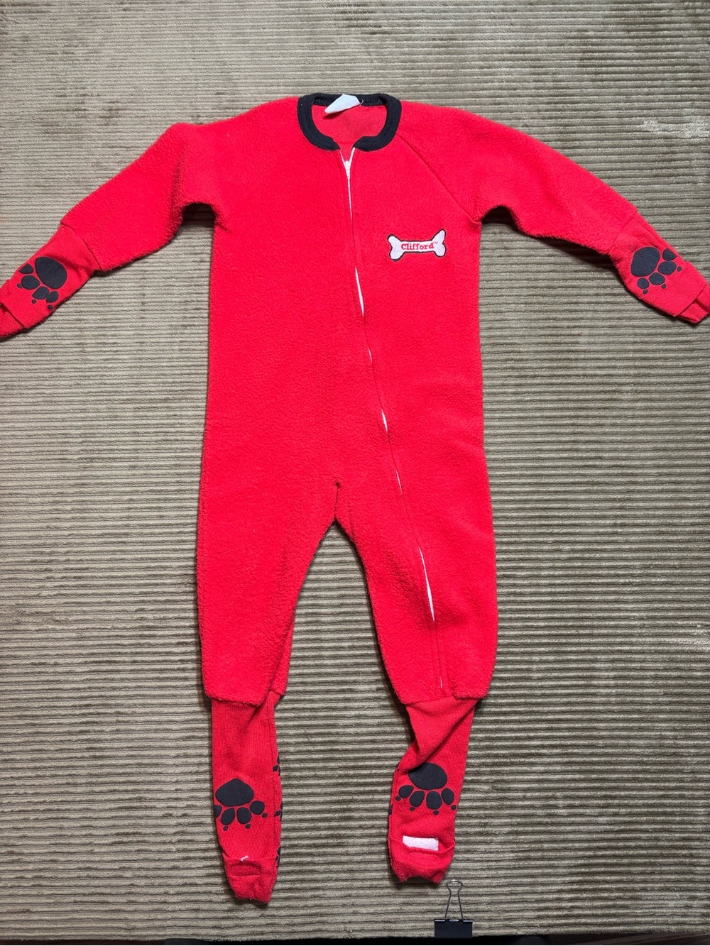 Vintage Clifford the Big Red Dog Sleeper Size 4t